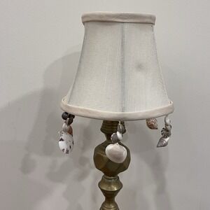 Lot 5 4x5" Bell Shape White Hanging Seashell Chain Chandelier Lamp Shade Beach